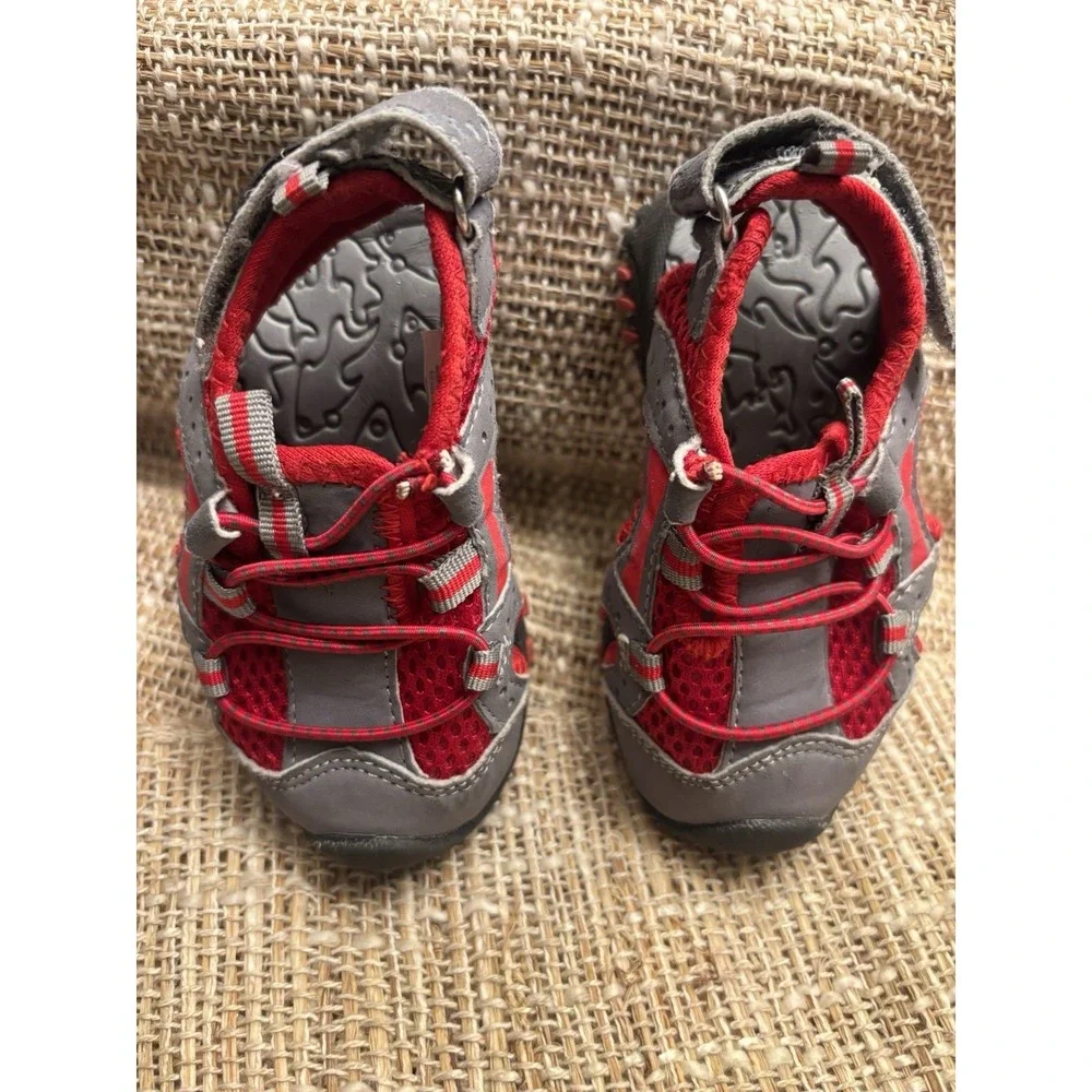 Koala Kids Toddler Boys Sandals Size 5‎ Grey and Red